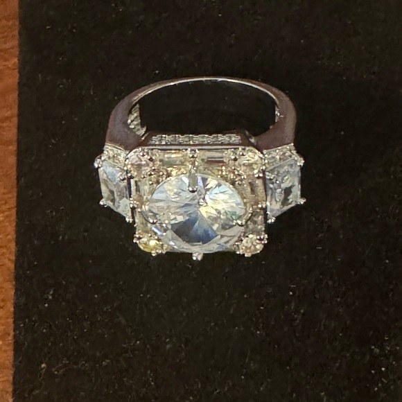 5 Ct Round Simulated Diamond Cluster Bling, Iced Out, Unisex, Badass Ring Sz 9 - Picture 12 of 13